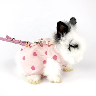 China Handsome Fashion Pet Rabbit Clothes DETACHED Cat Bunny Cat Pull Rope Crying Ornament Dress Rabbit Clothes for sale