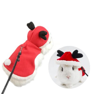 China DETACHED Pet Rabbit Supplies Pet Bunny Christmas Clothes Pet Leash Rabbit Accessories Bunny Clothes for sale