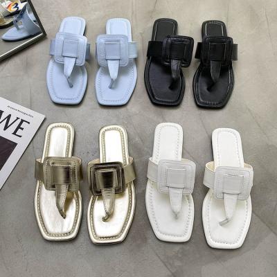 China CUSHIONING Hot Selling Flat Sandals Women's Ladies Slippers Flip Flop Slippers for sale