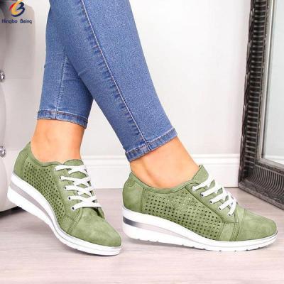 China CUSHIONING wholesale lace up sneakers women's walking shoes women's sports shoes wedges shoes for sale