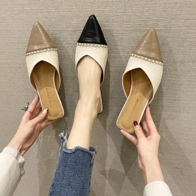 China Wholesale Round Heel Sandals Shoe For Woman Women's Pumps Slip On Elegant Shoe for sale