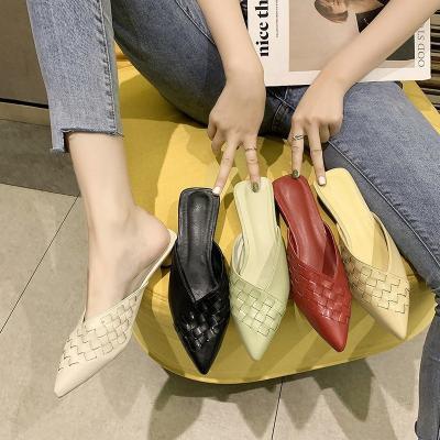 China Wholesale Other Pointed Toe Pumps Women Shoes Women Heel Ladies Low Heel Shoes Closed Toe Slippers for sale