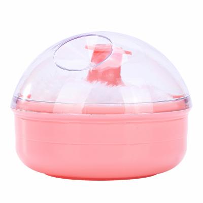 China Beauty hair salon factory direct sale plush powder puff salon soft powder makeup tools face powder puff for sale