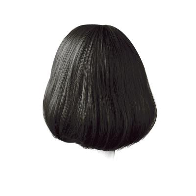 China Salon hair make hot selling European and American wig female short straight hair chemical fiber hair set for sale