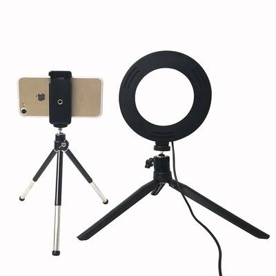 China 6 Inch Ring Lamp Desktop Tripod Beauty Hair Salon Stand Moving Living Fill Light for sale