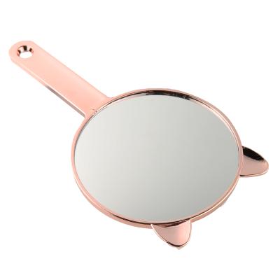 China Non-Specific Top Selling Hair Salon Plating Cosmetic Mirror With Non Slip Side Handle Bath Mirror for sale