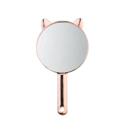 China Amazon Specific 2020 Top Selling Portable Hair Dressing Round Salon Mirror With Handle Beauty Cosmetic Mirror for sale