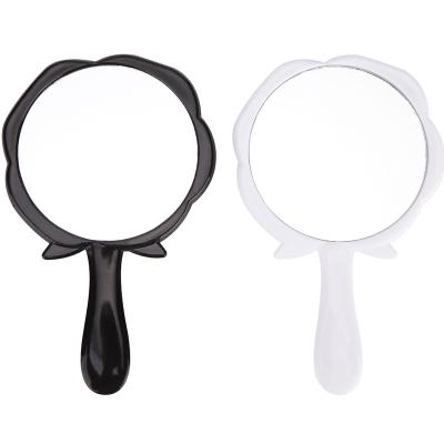 China Beauty Decoration Pattern Cosmetic Makeup Mirror Hairdressing Mirror Black Mounted Makeup Customized Mirror for sale