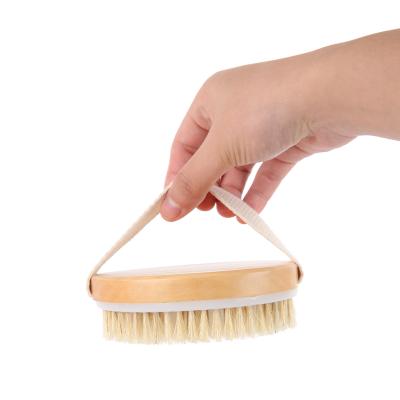 China Wholesale Waterproof Massager Brush Around Body Quick Dry Natural Wood Bath Shower Scrub Brush For Salon for sale