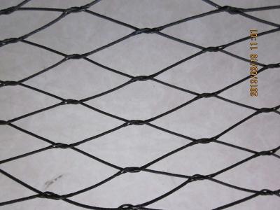 China Black Oxide Stainless Steel 316 Wire Rope Zoological Enclosure Mesh for sale