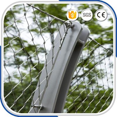 China Outdoor AISI316 Material 2.0mm  Flexible X-tend Security Cable Wire Mesh Fence for sale