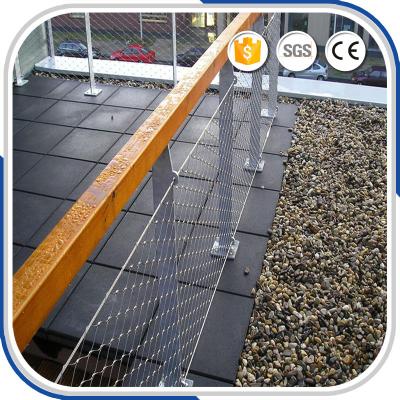 China Outdoor fashional 2.0 mm X-tend stainless steel decorative rope mesh fence for sale