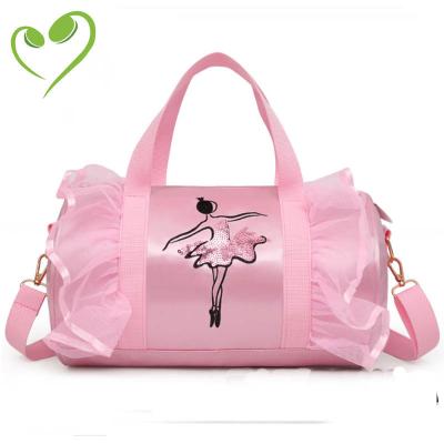 China Custom Fashion Dance Bag With Stand Rolling Dance Costume Bag For Girls for sale