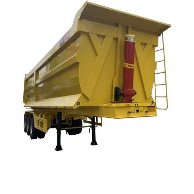 China Truck Trailer Three Axles 25 Cubic Meters 60ton 6.5-12.5 Shape Dump Tipper Semi Trailer For Sale for sale