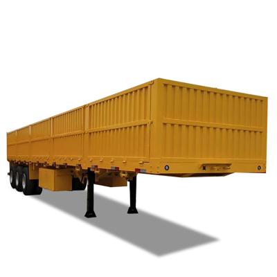 China Truck Trailer Dump Side Shipping Container Loader Cargo Trailer Platform Trailer Customized 3/4 Axle Side Wall Trailer Price For Sale for sale