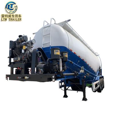 China Heavy Duty Bulk Cement Tanker Truck Trailer Bulk Silo Cement Powder Semi Trailer For Sale for sale