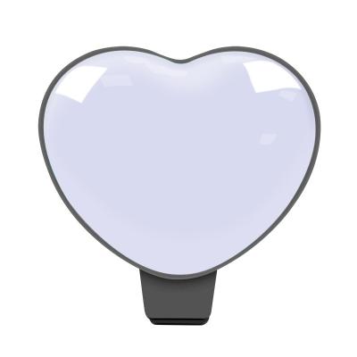 China Factory Wholesale OEM Selfie Ring Light Phone Portable Easy Carry Mini RK-47S Heart Shaped Case for sale