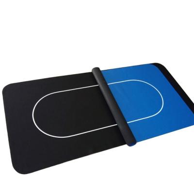 China Natural Rubber + Polyester Cloth / Microfiber / Customized For You Non-slip Rubber Poker Mat , Playing Table Mat Cloth Rubber Base Smooth Polyester Cloth Top Poker Gamblimg Mat for sale