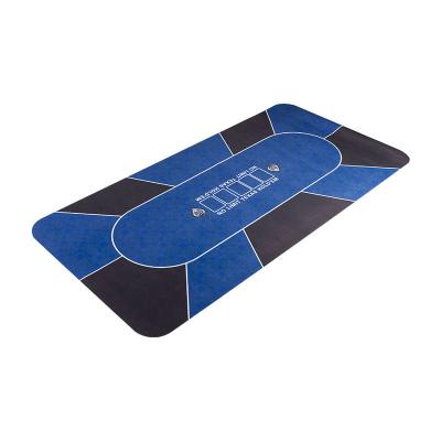 China Natural Rubber + Polyester Cloth / Microfiber / Customized For You Rubber Cheap Rubber Poker Table Mat Custom Design Foam Rubber Big 10 Players Texas Hold'em Rubber Poker Table Mats for sale