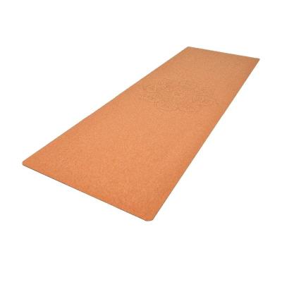 China Hot Selling Organic Gym Logo Custom Color Print Natural Eco-Friendly High Quality Cork Yoga Mat Rubber Back Eco-friendly/Non-toxic/Non-slip/Washable/Rebound Stable for sale