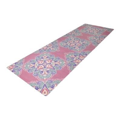 China Yoga Rubber Mat Custom PU Back Bounce Yoga Mat Printing Natural Full Color Rubber Eco-Friendly/Non-Toxic/Non-Slip/Washable/Stable Mat Printed Design Ant Slip Eco for sale