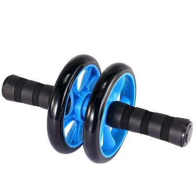 China New Automatic Attached Abdominal Trainer Fitness Home Gym Exercise Workout Trainer Dual Wheel Abdominal Roller Fitness for sale