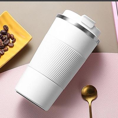 China 304 Stainless Steel Coffee Thermos Double 380ml/510ml Vacuum Leak-Proof Non-Slip Travel Vacuum Flask Car Stored Thermal Water Cup Bottle for sale