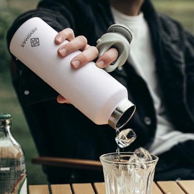 China 350/500/750/1000ml Double Wall Stainless Steel Water Bottle Stocked Thermos Bottle Keep Hot and Cold Insulated Vacuum Flask for sale