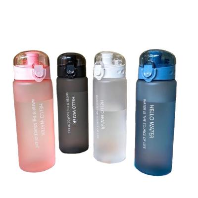 China 780ml Plastic Water Bottle Stocked For Drinking Sports Tea Coffee Cup Portable Kitchen Tools Kids Water Bottle For School Transparent for sale