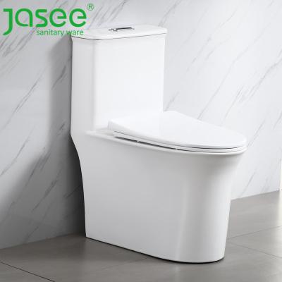 China Double-Flow Cheap One Piece Siphon Ceramic WC Toilet for sale