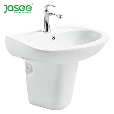 China Modern New Style Ceramic Wall Hung Semi Basin Pedestal Toilet Sink For Korea for sale