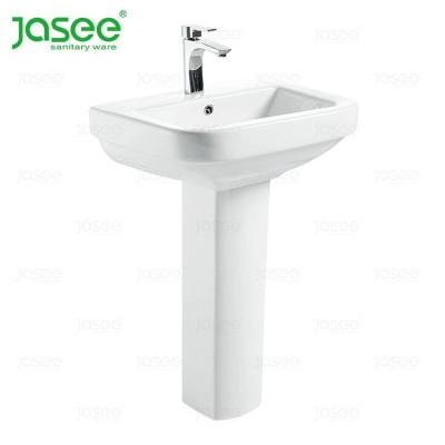 China Modern European Style Bathroom Basin Sink Pedestal Wash Basin for sale