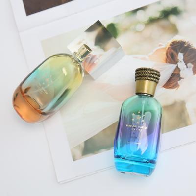 China Free Sample Cosmetic Perfume Packaging Fancy 30ml 50ml 80ml 100ml Bulk Spray Crimp Empty Glass Perfume Bottles for sale