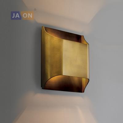 China Modern G9 Led Retro American Copper LED Light Wall Lamp Classic Wall Light Wall Sconce for Shop Foyer Bedroom for sale