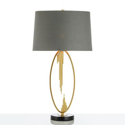 China e27 Iron Marble Modern Led Fabric LED Lamp.LED Light.Table Light.Table Lamp.Desk Lamp.LED Postmodern Desk Lamp for Bedroom Office for sale