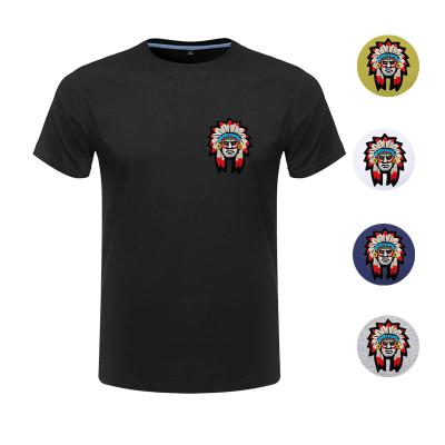 China Anti-pilling Customize Your Brand Embroidery Short Sleeve Tee Shirt Men Clothing Tops for sale