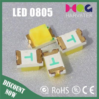 China INGAN mold smd 0805 yellow diffused flat white 3525-4500k smd led for sale