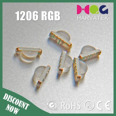 China R: AlGalnP G: InGaN B: InGaN RGB led smd 1206 side view datasheet 2.1T smd 1206 led diode for sale