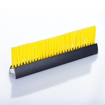 China Cleanging Yellow Custom Tough Nylon Industrial Aluminum Steel Band Brush for sale