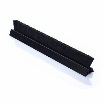 China Nylon Plastic Light Duty Rectangle Flange Brush Strip Escalator Skirt Cleaning Stripping Brushes for sale