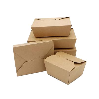 China Waterproof 1500ml Take Out Cardboard Fast Paper Delivery Packing With Handle Takeaway Lunch Kraft Bento Platter Grade Packaging Food Box for sale