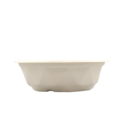 China Waterproof Disposable 600ml Sugarcane Fiber Soup Bowl Bagasse Bowls for sale