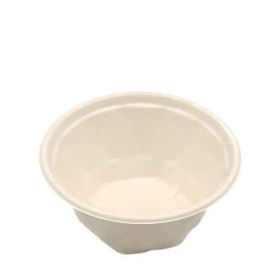 China Factory Wholesale Eco Friendly 850ml Sugar Cane Bagasse Soup Bowl Noodle Packaging Bowl Waterproof Bio for sale