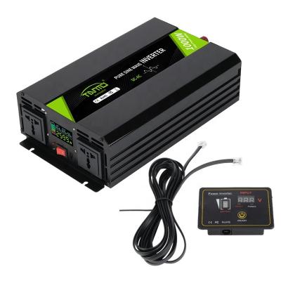 China Aliminum Alloy Hot Sale 1000W Tianmo New Energy Pure Sine Wave Inverter With Wired Remote Control for sale