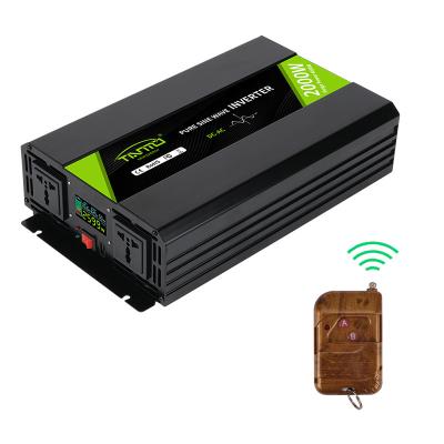 China Tianmo New Energy 2000W Pure Sine Wave Inverter with Wireless Remote Control Power Inverter 370*205*85MM for sale