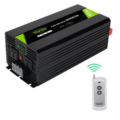 China Aliminum Alloy Tianmo Brand Power Inverter 4000W Wireless Type Pure Sine Wave Inverter With Remote Control for sale