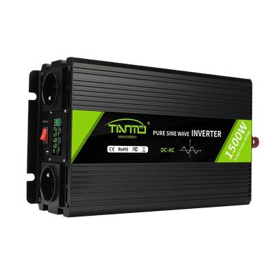 China Aliminum Alloy Tianmo Inverter Supplier 1500W DC12V 24V 48V to AC220V 230V 240V 110V 120V Pure Sine Wave Power Inverter for sale