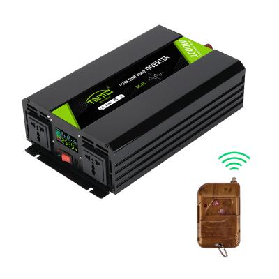 China Aliminum Alloy Tianmo New Energy Factory Direct Pure Sine Wave 1000W Inverter With Wireless Remote Control Power Inverter for sale