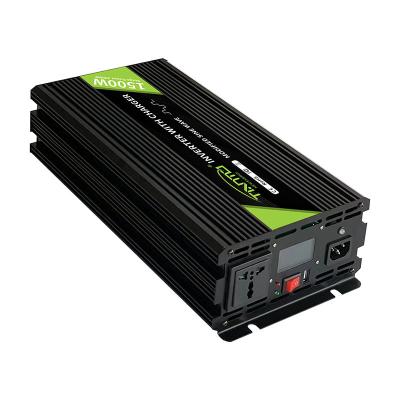 China Aliminum alloy Tianmo DC12V 24V AC220V 120V 1500W modified sine wave inverter with charger with UPS function for sale