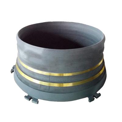 China Stone Crusher Machine Mantle High Manganese Steel Cone Crusher Spare Parts Cone Crusher Bowl Liner for sale